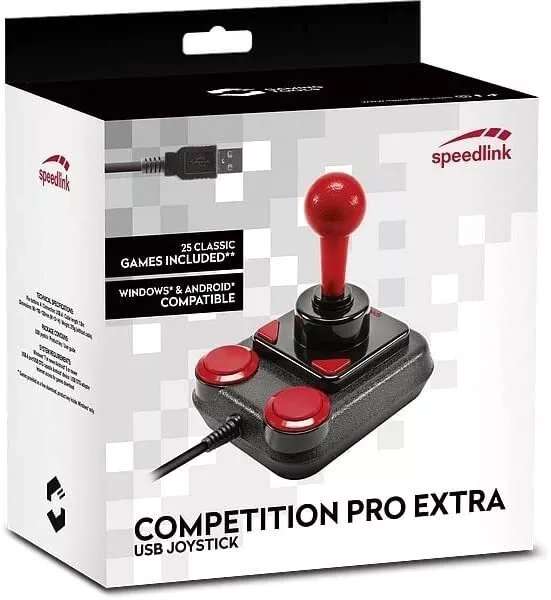 SPEEDLINK SL-650212-BKRD Competition PRO EXTRA USB Joystick + 25 Games (PC / Android) Anniversary Edition, w/code. Sold by Rarewaves Outlet